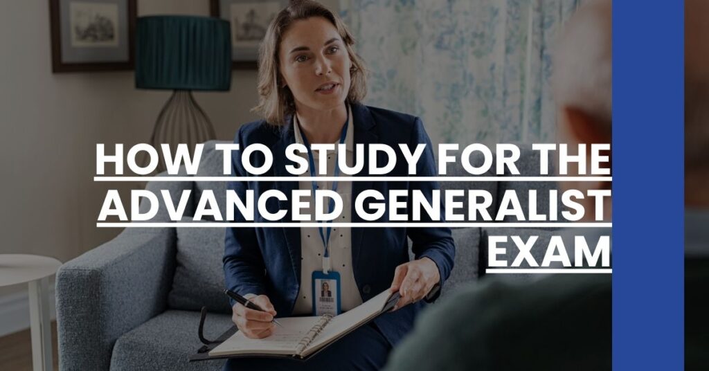 How to Study for the Advanced Generalist Exam Feature Image