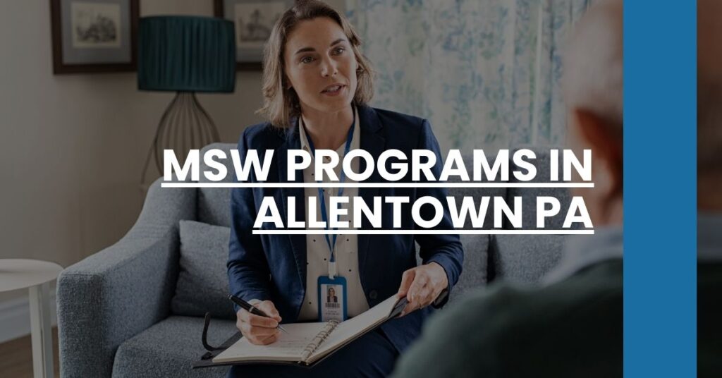 MSW Programs in Allentown PA Feature Image