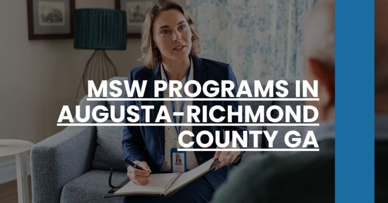 MSW Programs in Augusta-Richmond County GA Feature Image