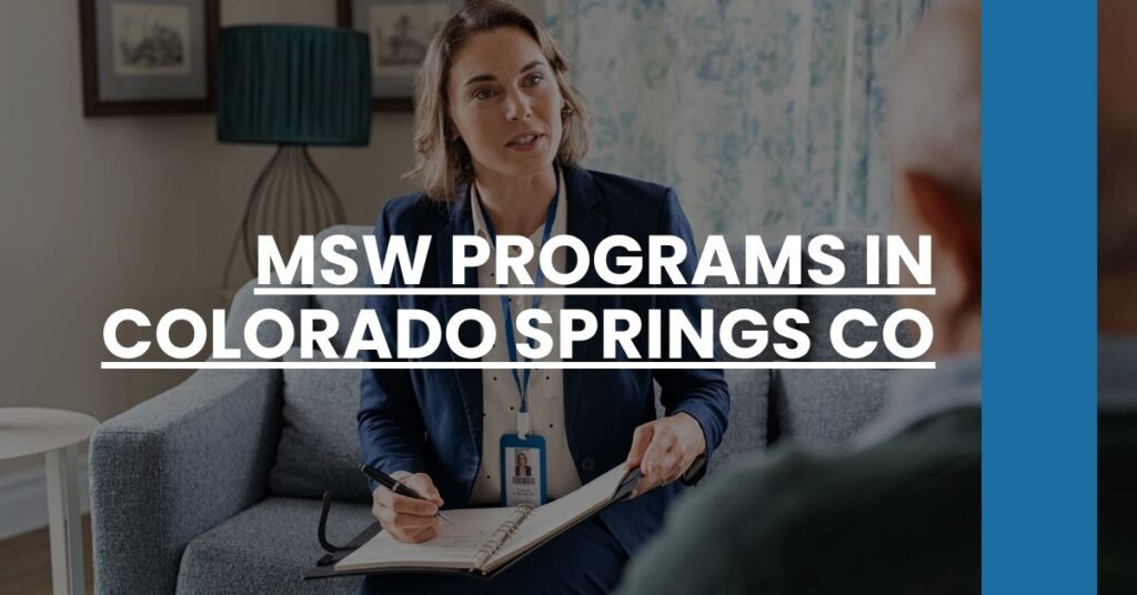 MSW Programs in Colorado Springs CO Feature Image