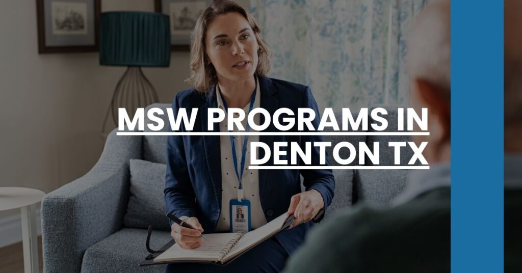 MSW Programs in Denton TX Feature Image