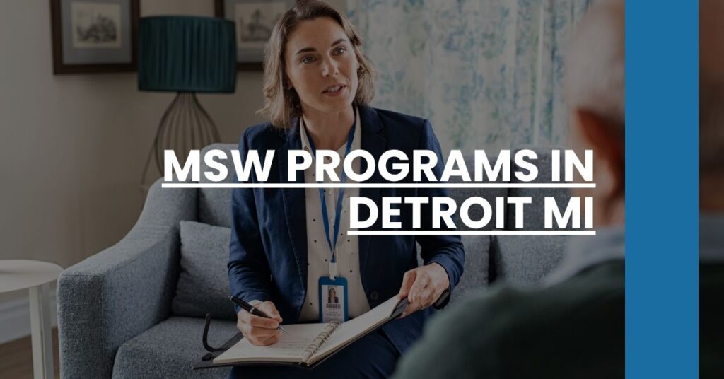 MSW Programs in Detroit MI Feature Image