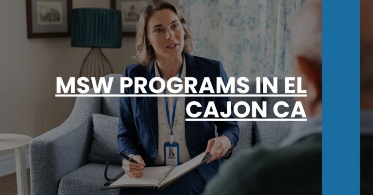 MSW Programs in El Cajon CA Feature Image