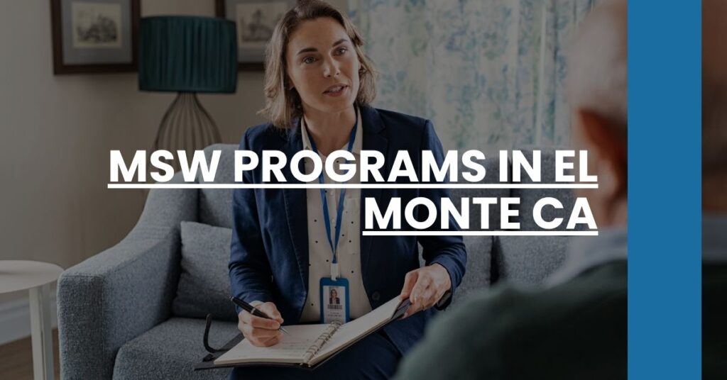 MSW Programs in El Monte CA Feature Image