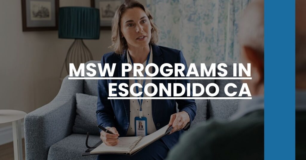 MSW Programs in Escondido CA Feature Image