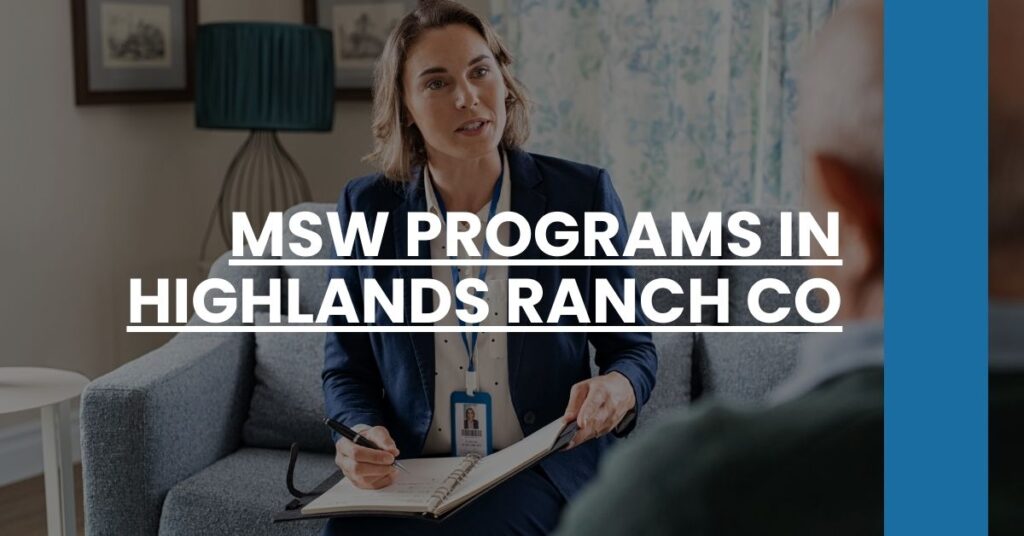 MSW Programs in Highlands Ranch CO Feature Image