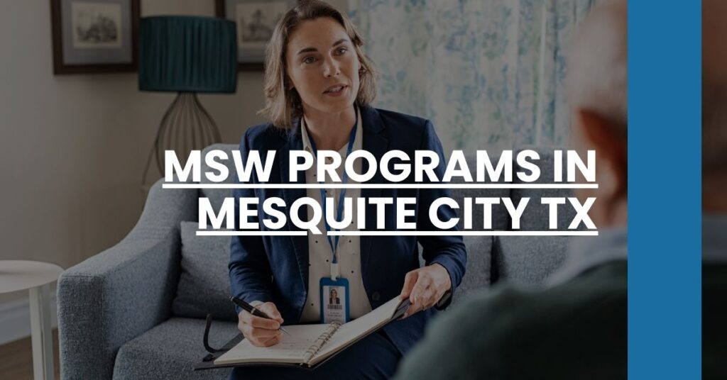 MSW Programs in Mesquite city TX Feature Image