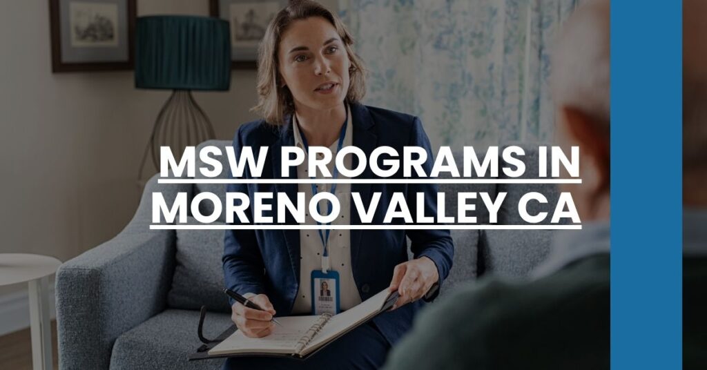 MSW Programs in Moreno Valley CA Feature Image