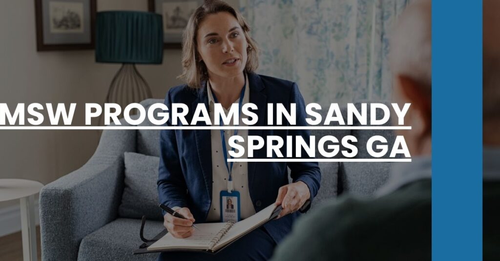 MSW Programs in Sandy Springs GA Feature Image