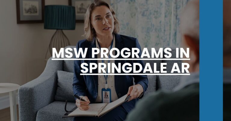 MSW Programs in Springdale AR Feature Image