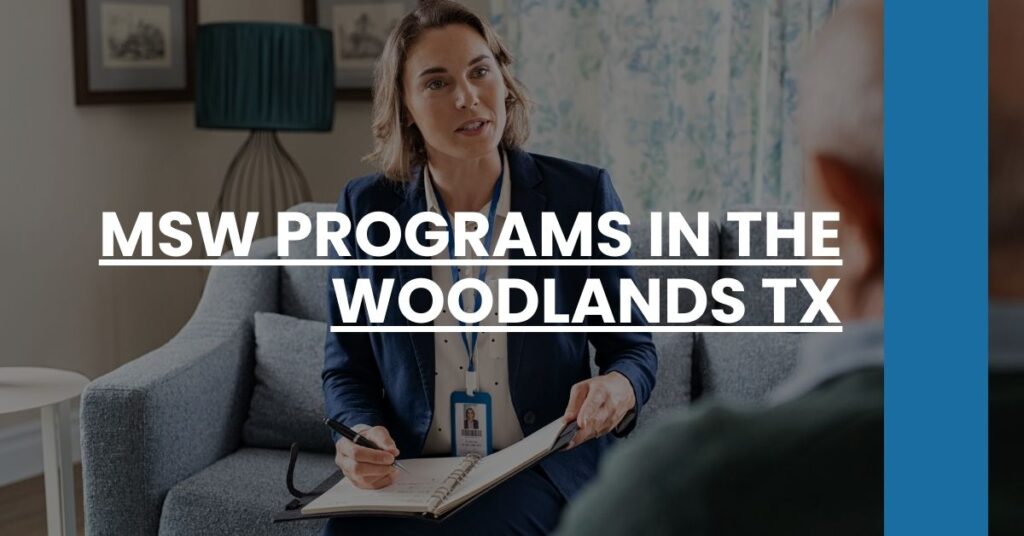 MSW Programs in The Woodlands TX Feature Image